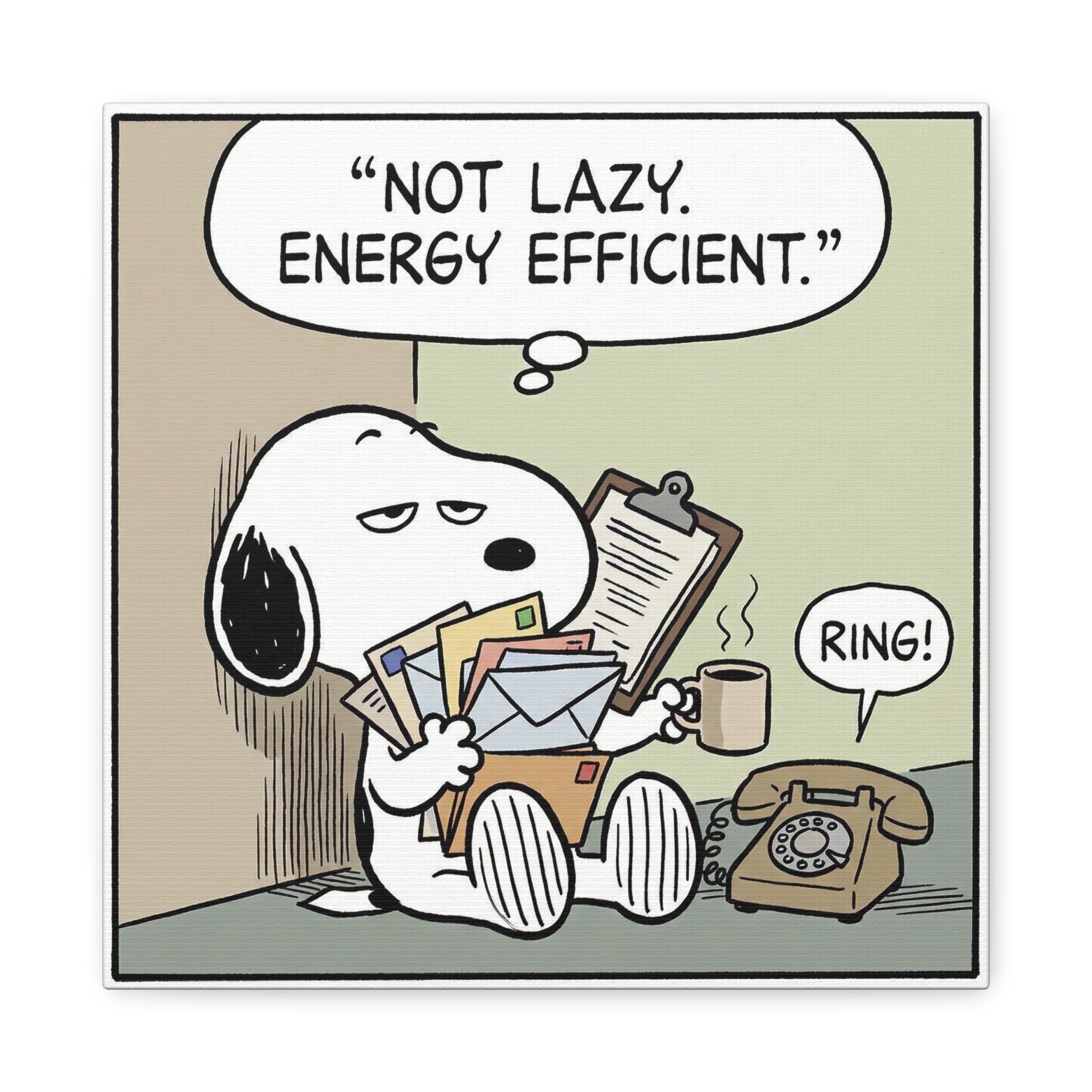 Energy Efficient Snoopy Canvas