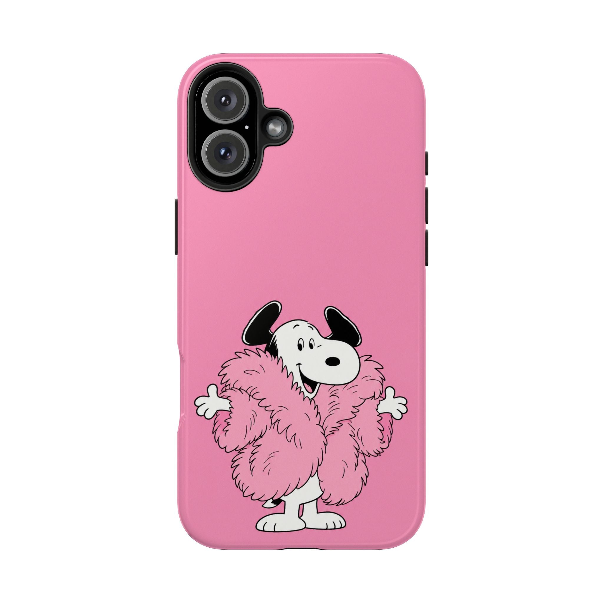 Pink Fuzzy Coat Case