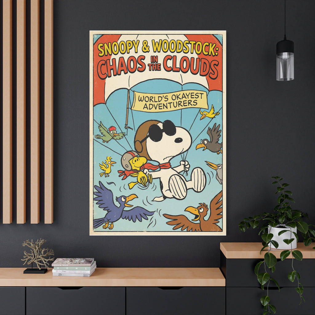 Chaos In Clouds Canvas