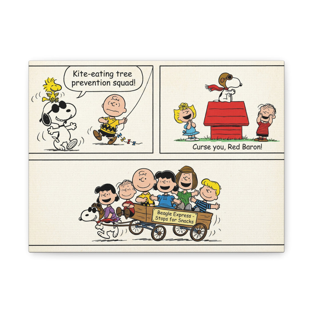Peanuts Comic Strip Canvas