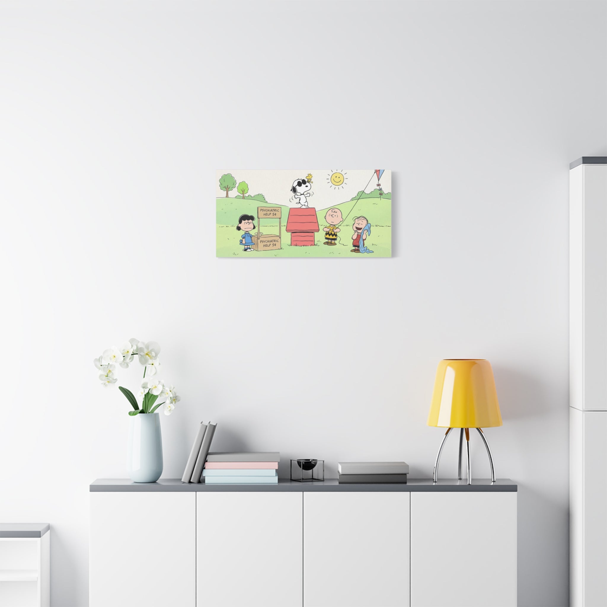 Woodstock Cartoon Scene Canvas