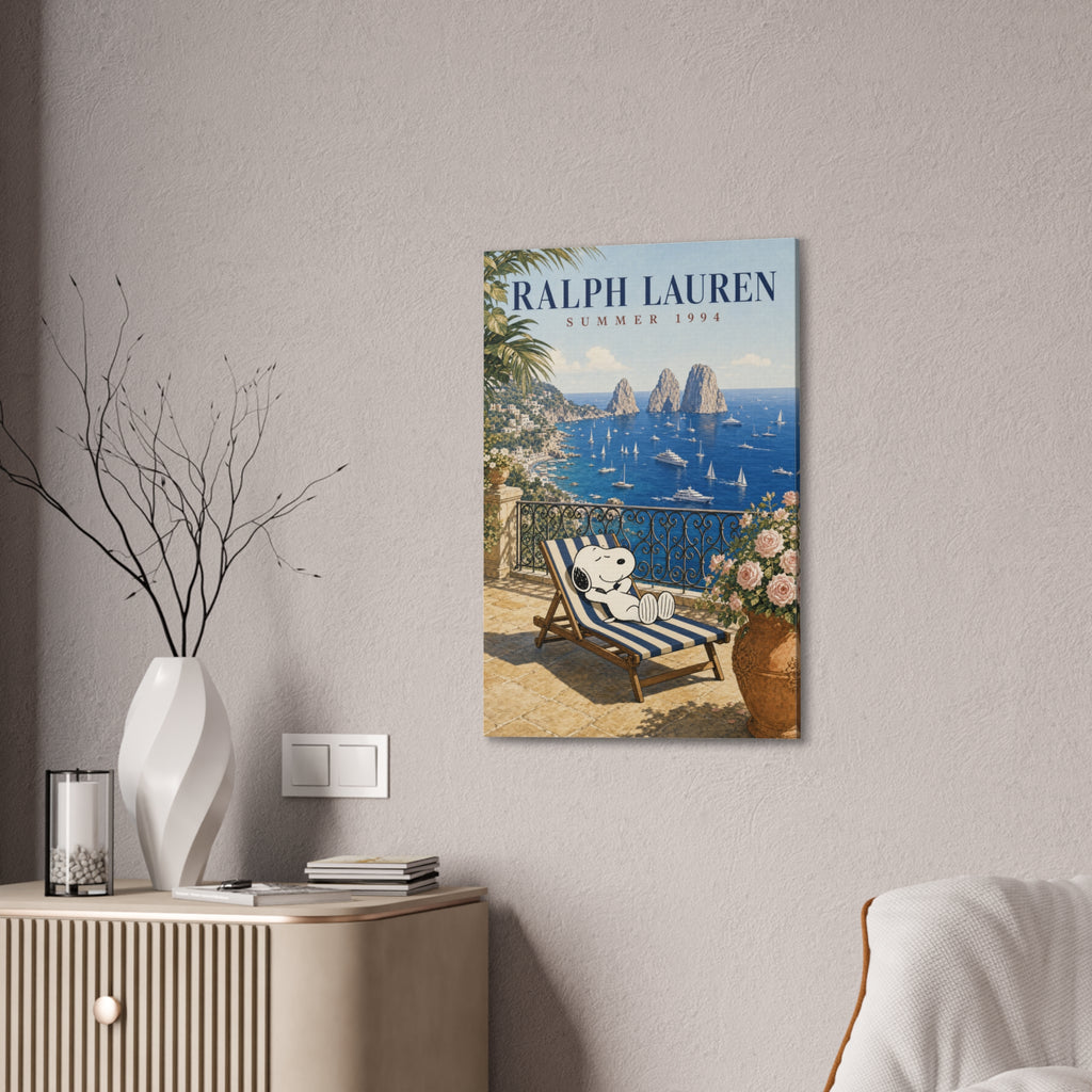 Snoopy Seaside Lounge Canvas