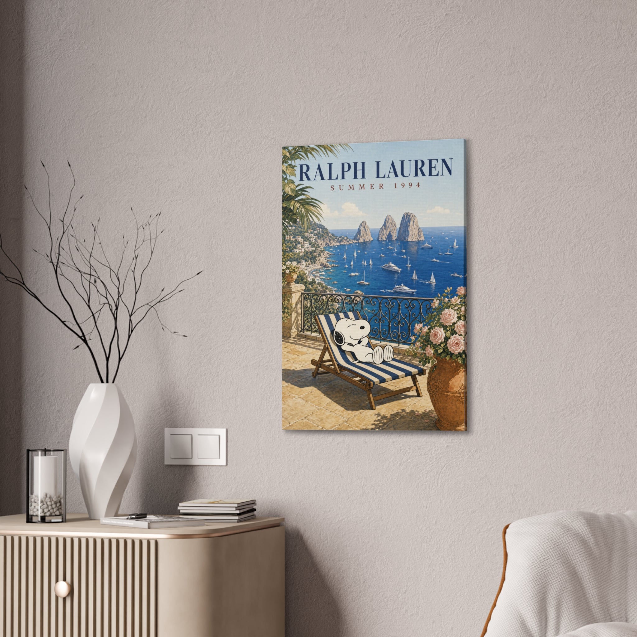 Snoopy Seaside Lounge Canvas