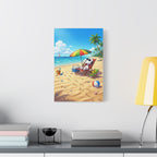 Snoopy Beach Matte Canvas