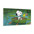 Snoopy Rowboat Canvas