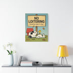 No Loitering Canvas