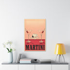 Snoopy Martini Poster Canvas