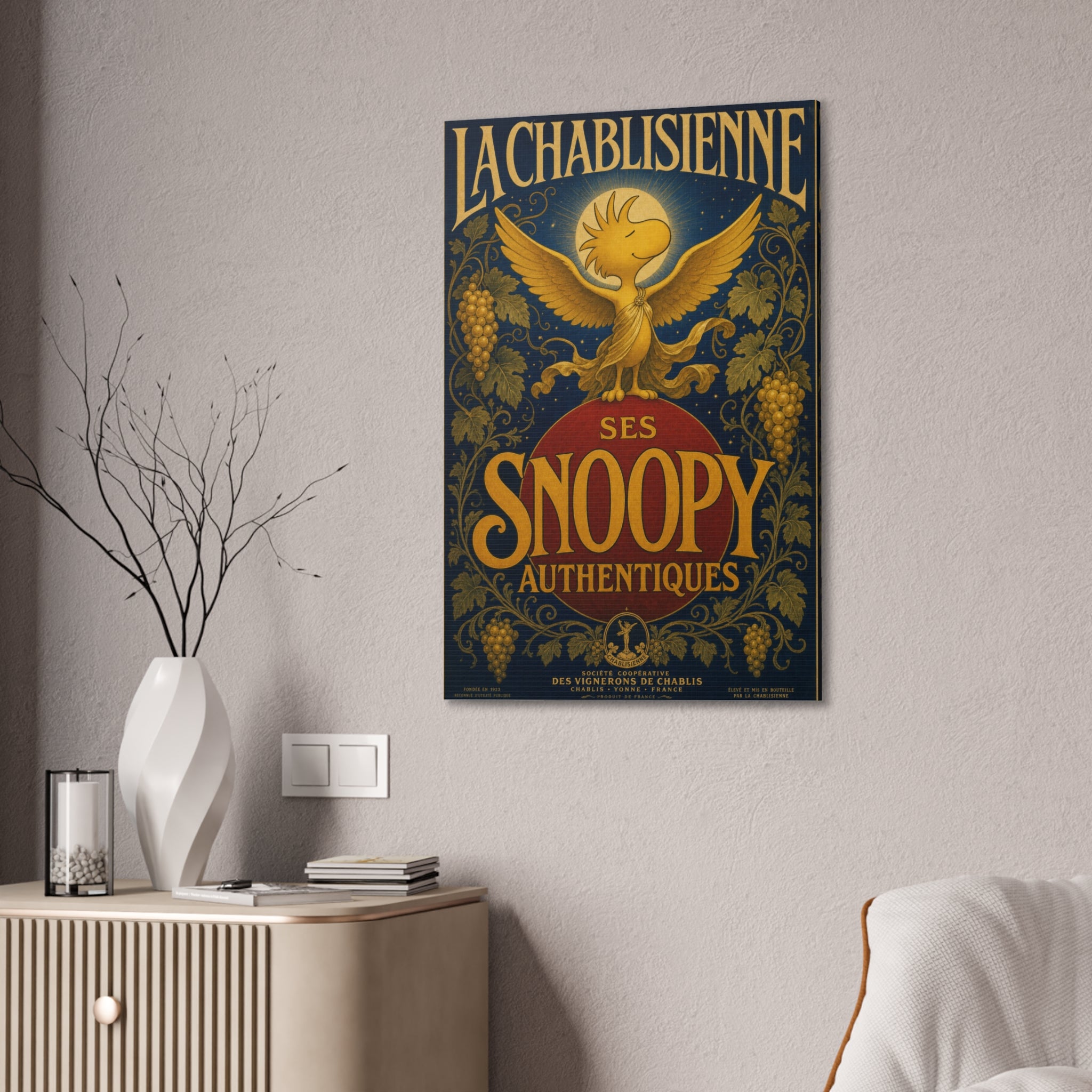 Snoopy Vintage Poster Canvas