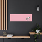 Snoopy on Laptop Canvas