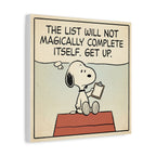 Snoopy Checklist Canvas