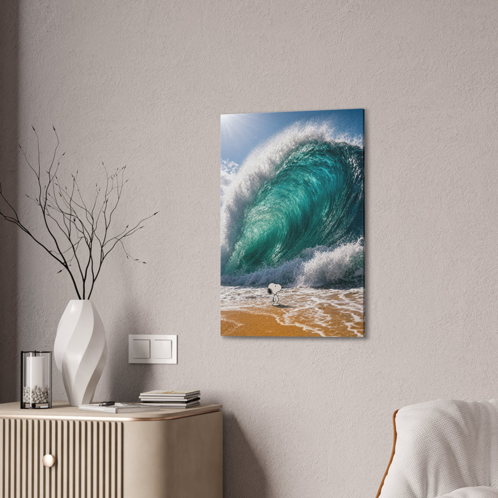 Snoopy Shore Wave Canvas