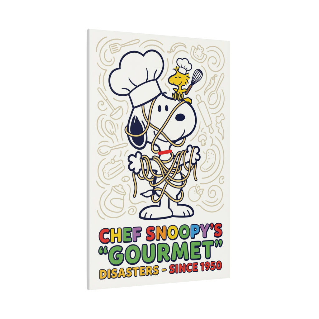 Chef Snoopy Gourmet Canvas