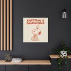 Snoopy And Woodstock Canvas