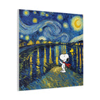 Starry Night Snoopy Canvas