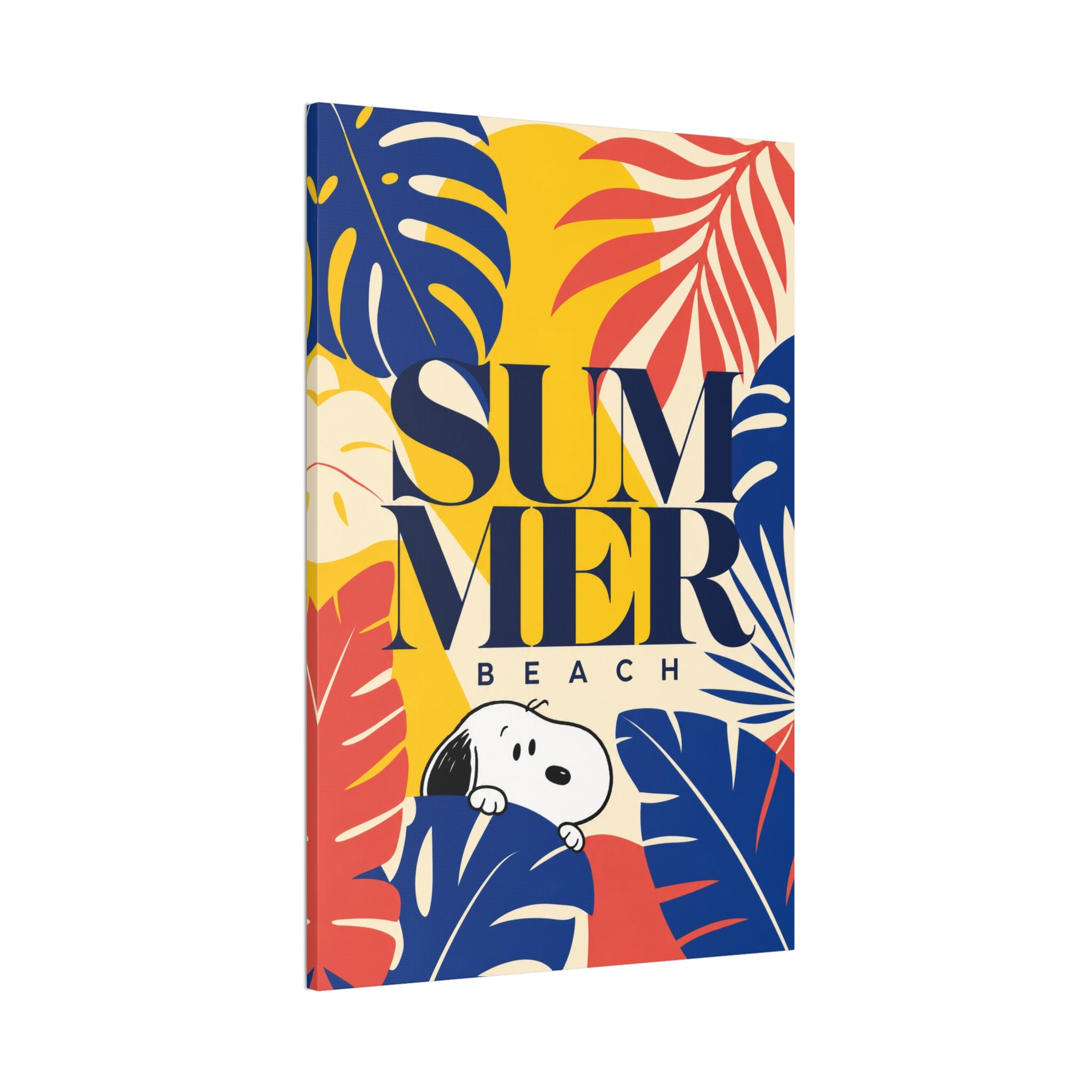 Snoopy Summer Beach Canvas
