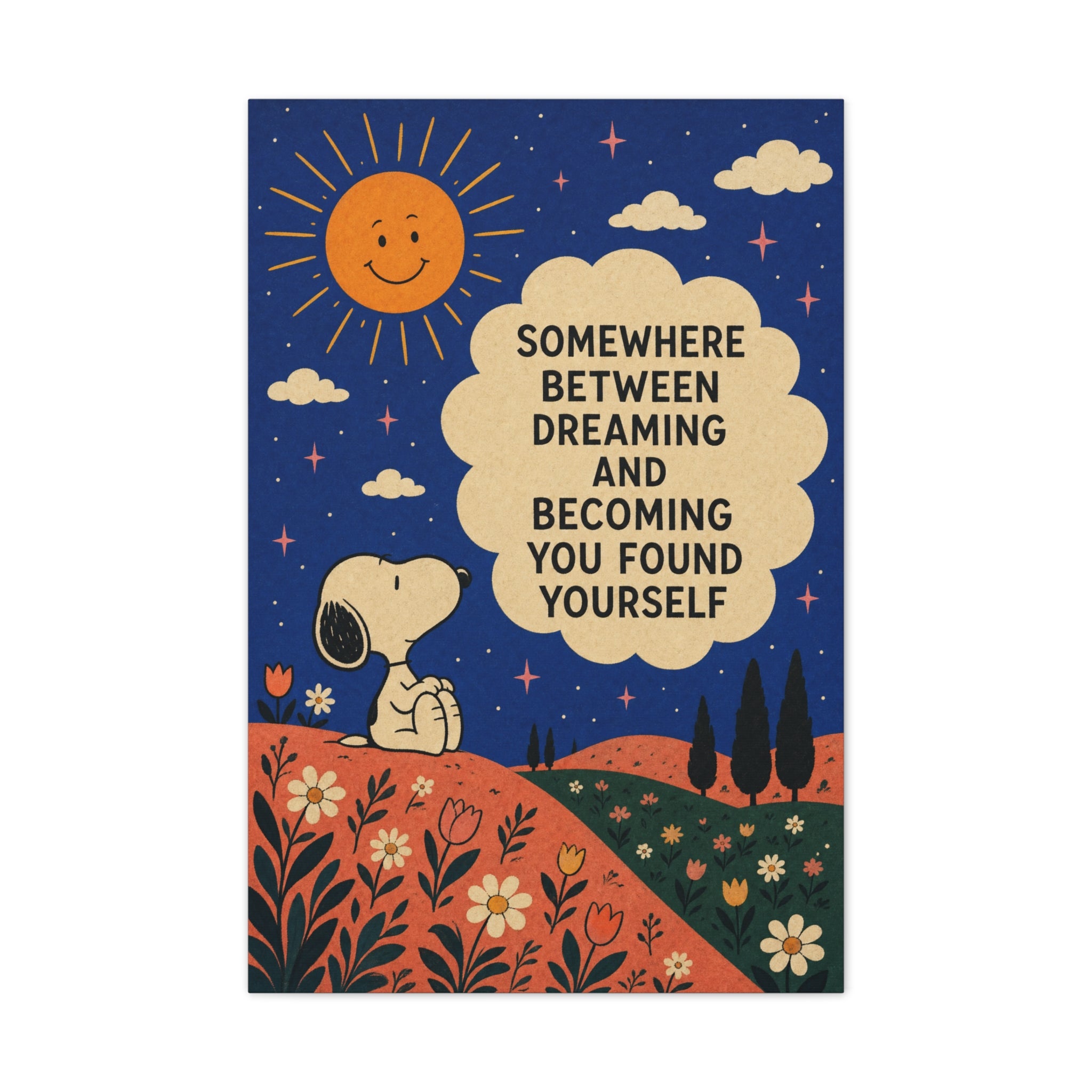 Snoopy Inspirational Quote Canvas