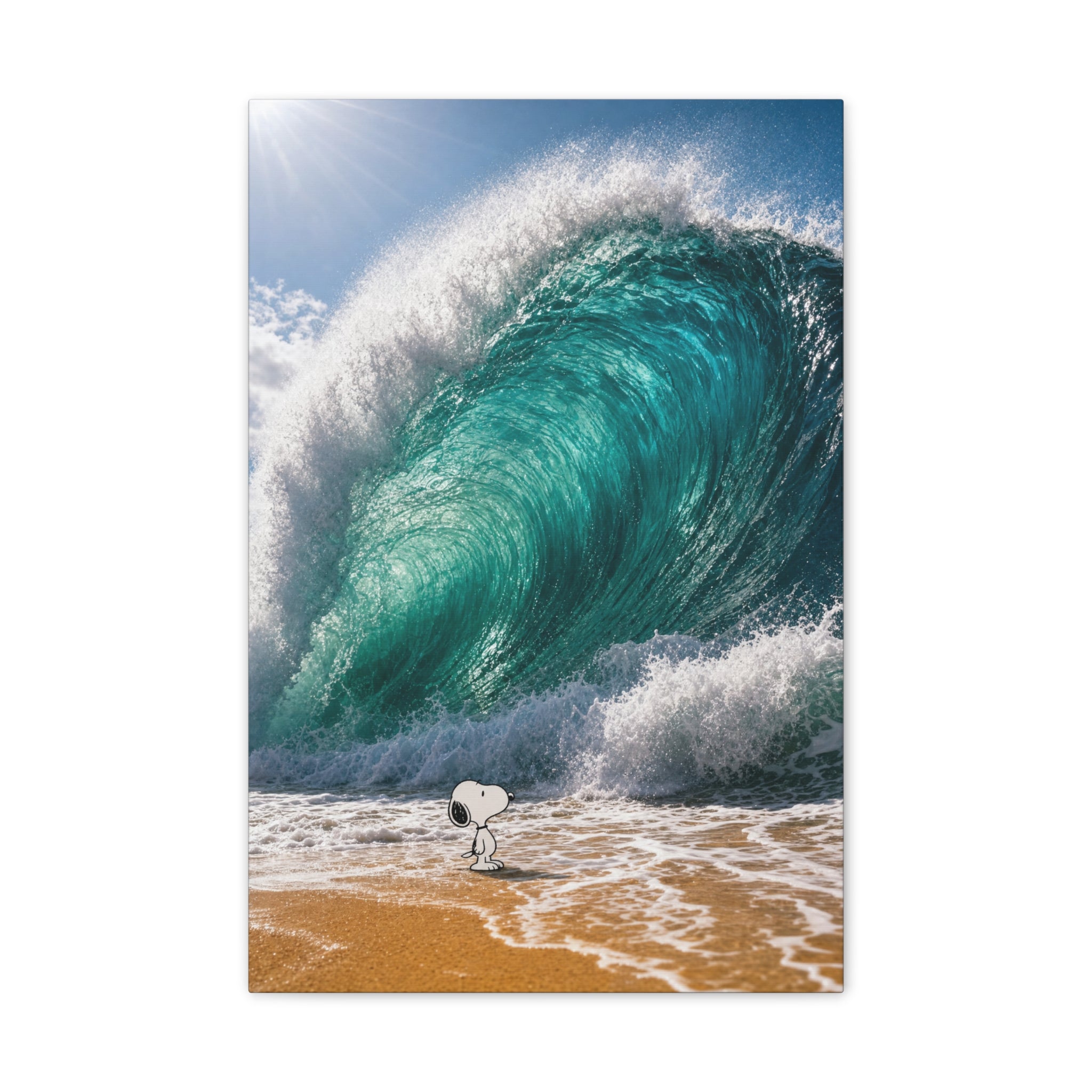Snoopy Shore Wave Canvas