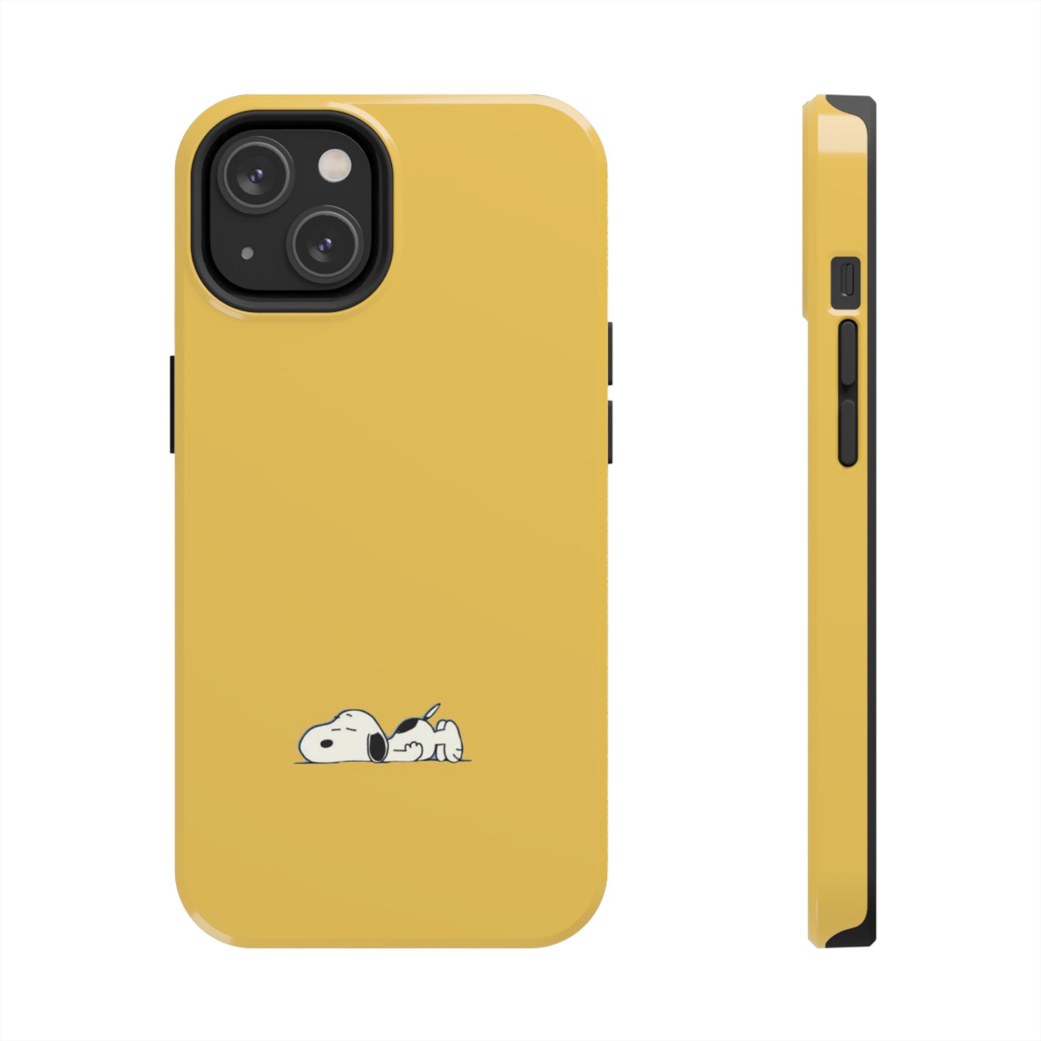 Sleeping Snoopy Yellow Phone Case