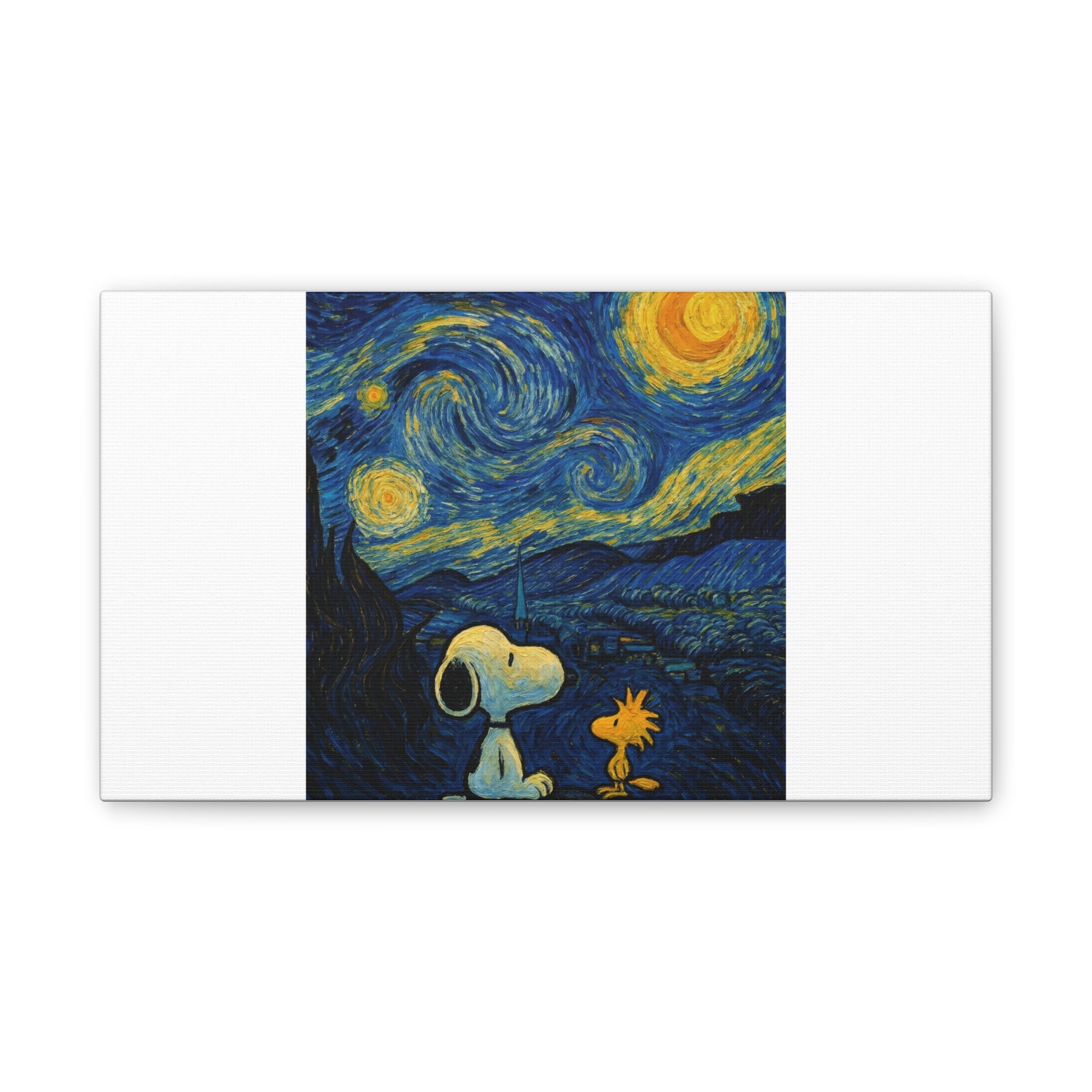 Snoopy Paris Autumn Canvas