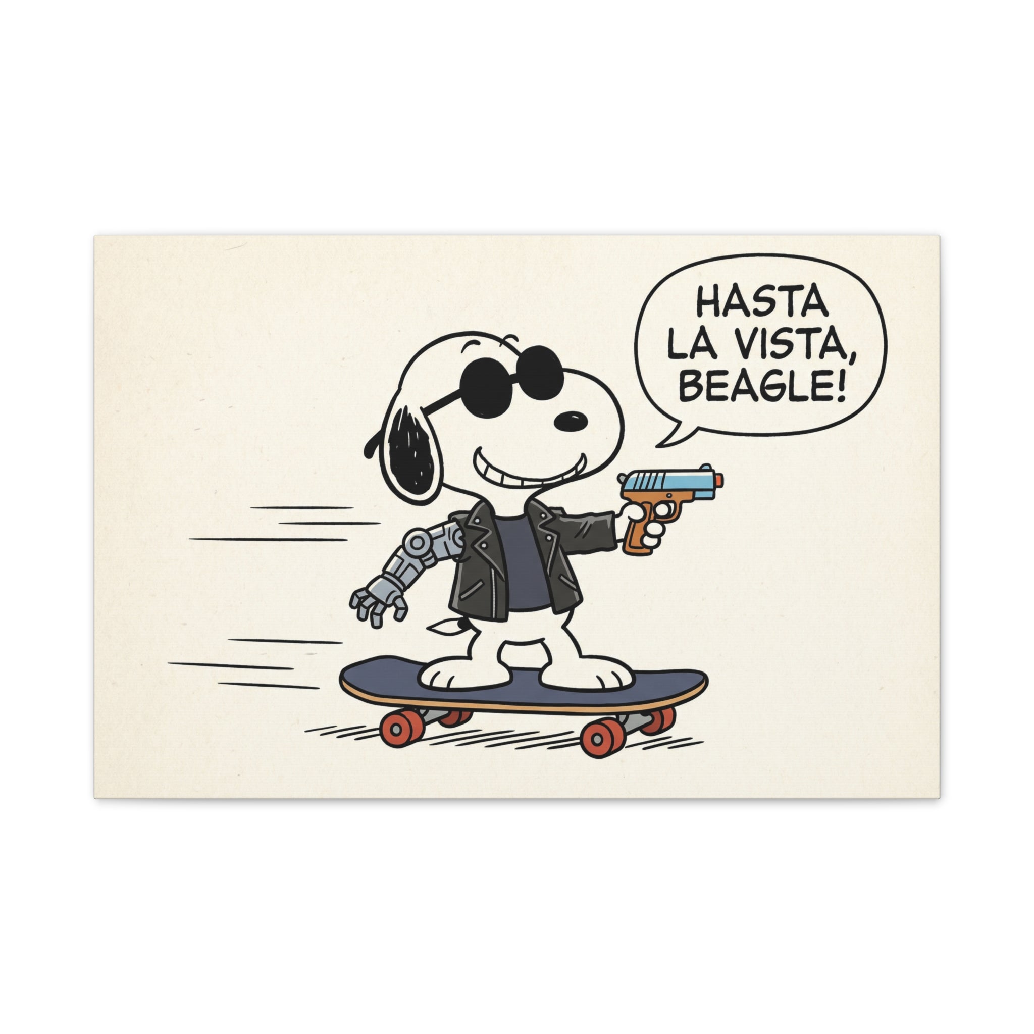 Terminator Beagle Canvas