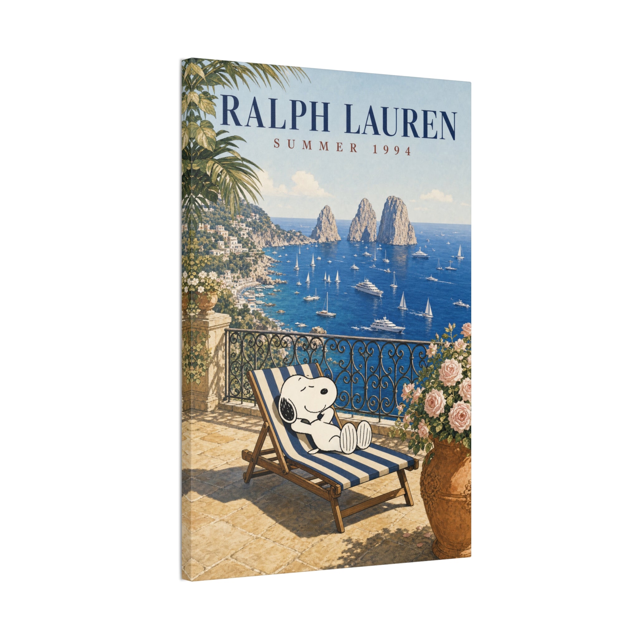 Snoopy Seaside Lounge Canvas