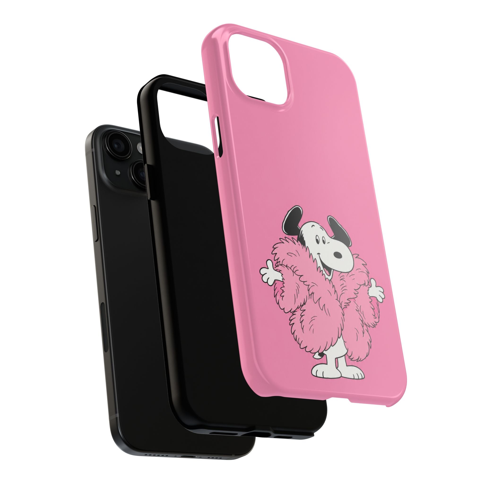 Pink Fuzzy Coat Case