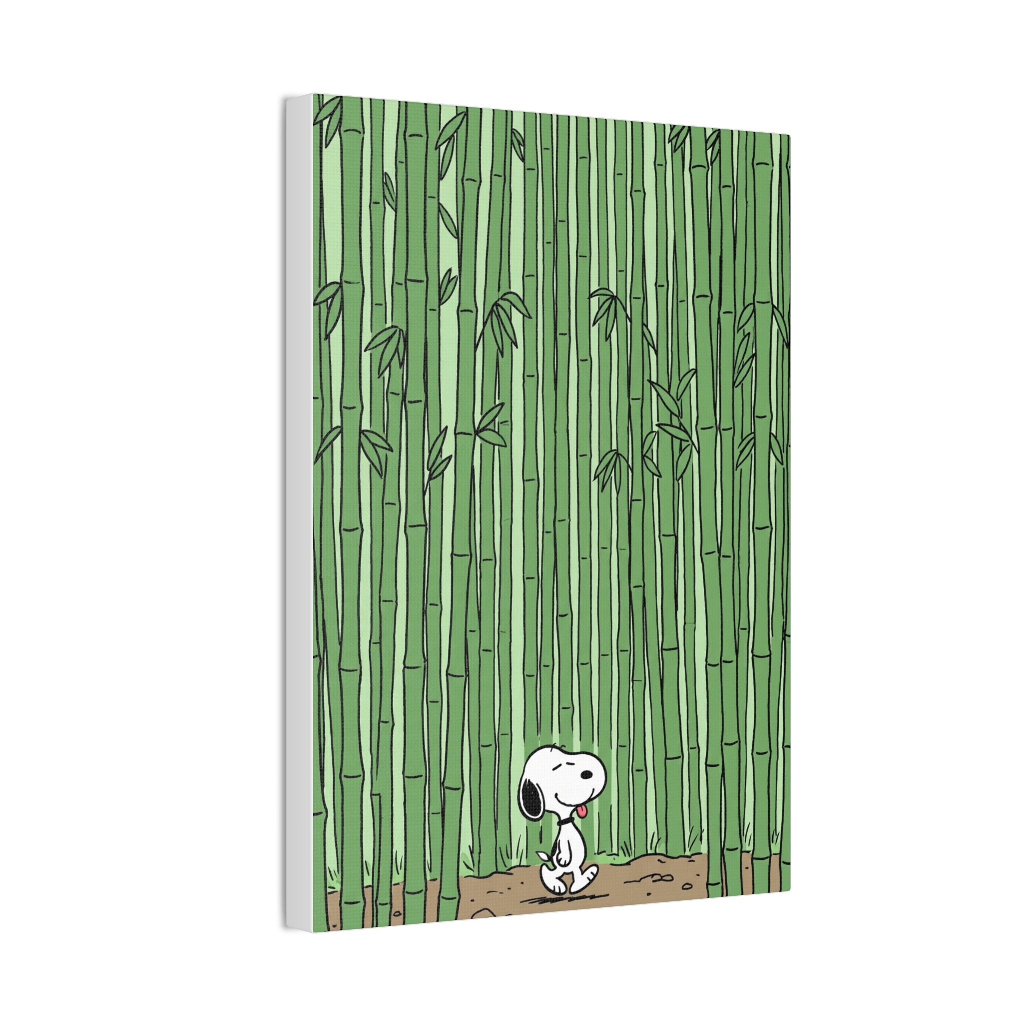 Snoopy in Bamboo Forest Canvas