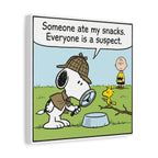 Snoopy Snack Detective Canvas