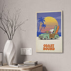 Coast Bound Snoopy Canvas