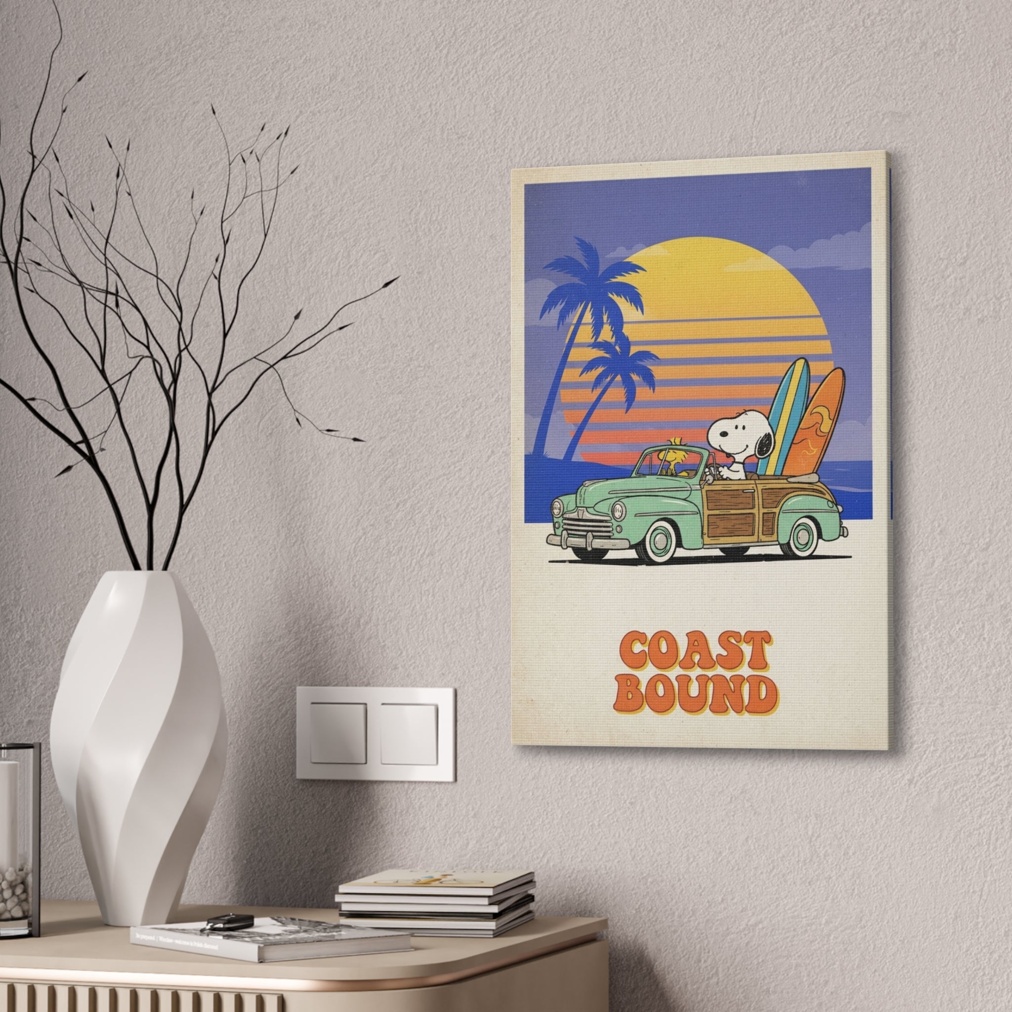 Coast Bound Snoopy Canvas