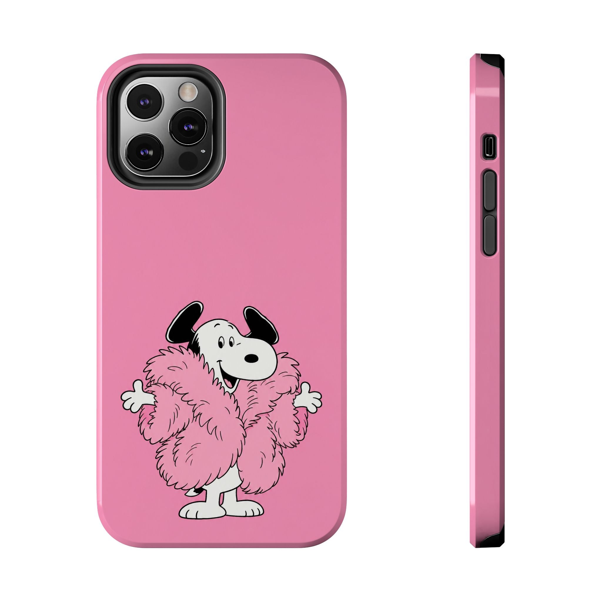 Pink Fuzzy Coat Case