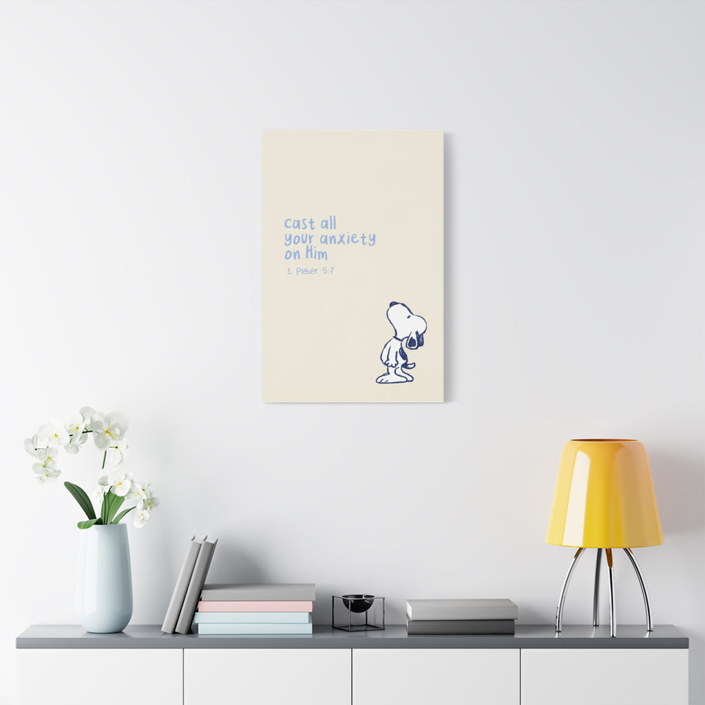 Cast Your Anxiety Canvas