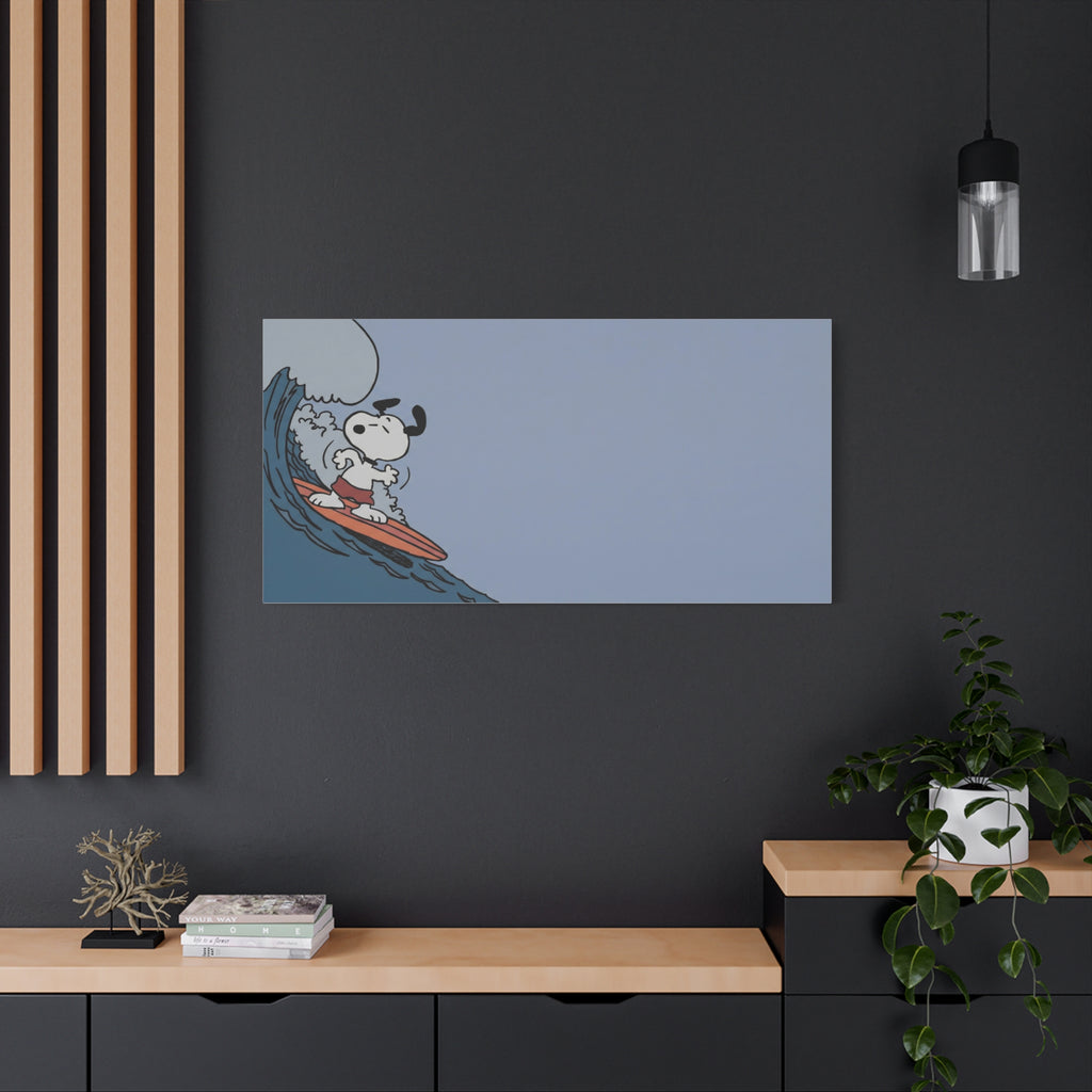 Surfing Dog Canvas