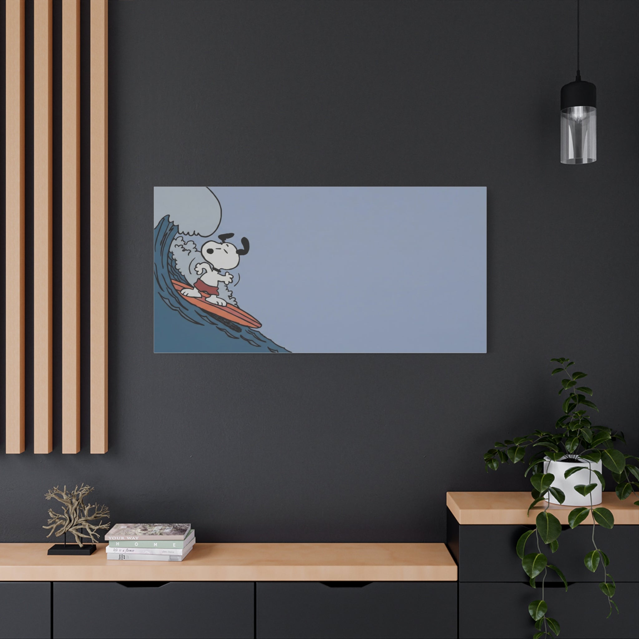 Surfing Dog Canvas