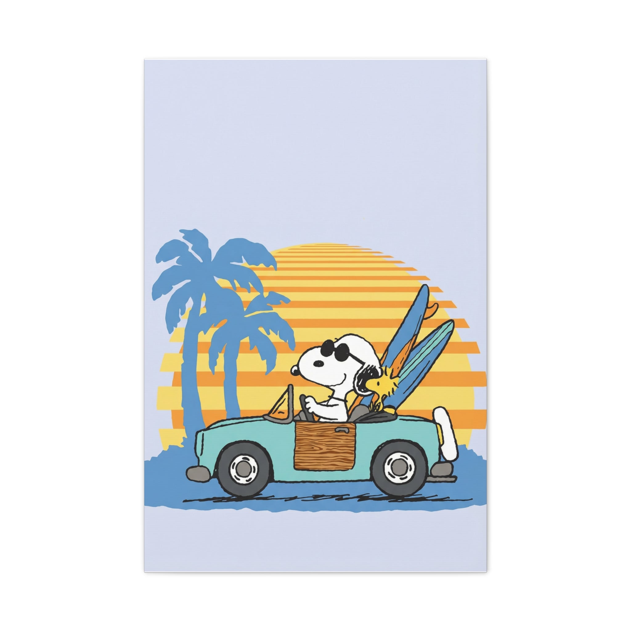 Surfboard Car Canvas
