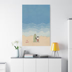 Snoopy Surfing Canvas