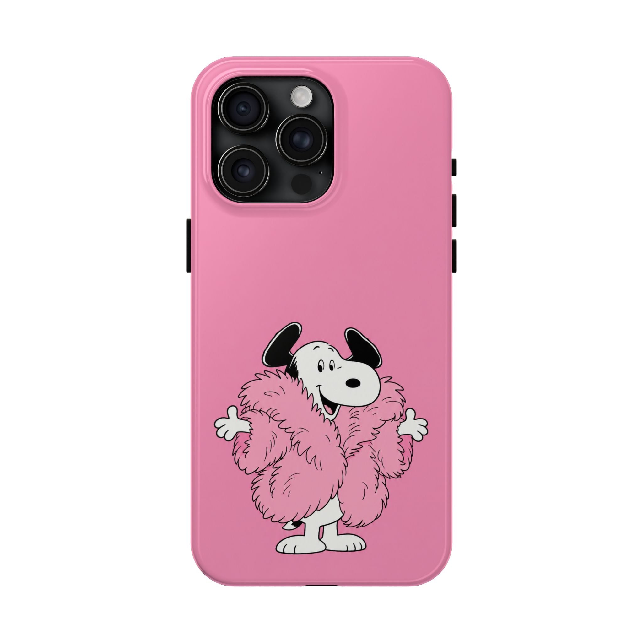 Pink Fuzzy Coat Case