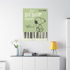 Bebop Beagle Piano Illustration Canvas