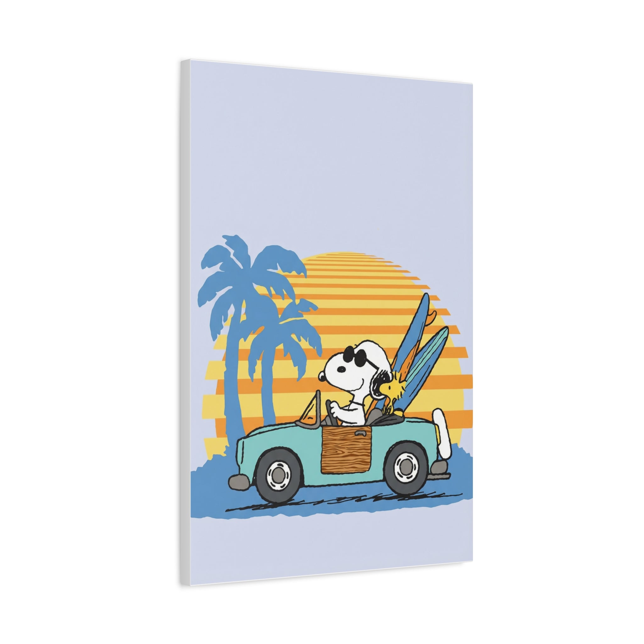 Surfboard Car Canvas