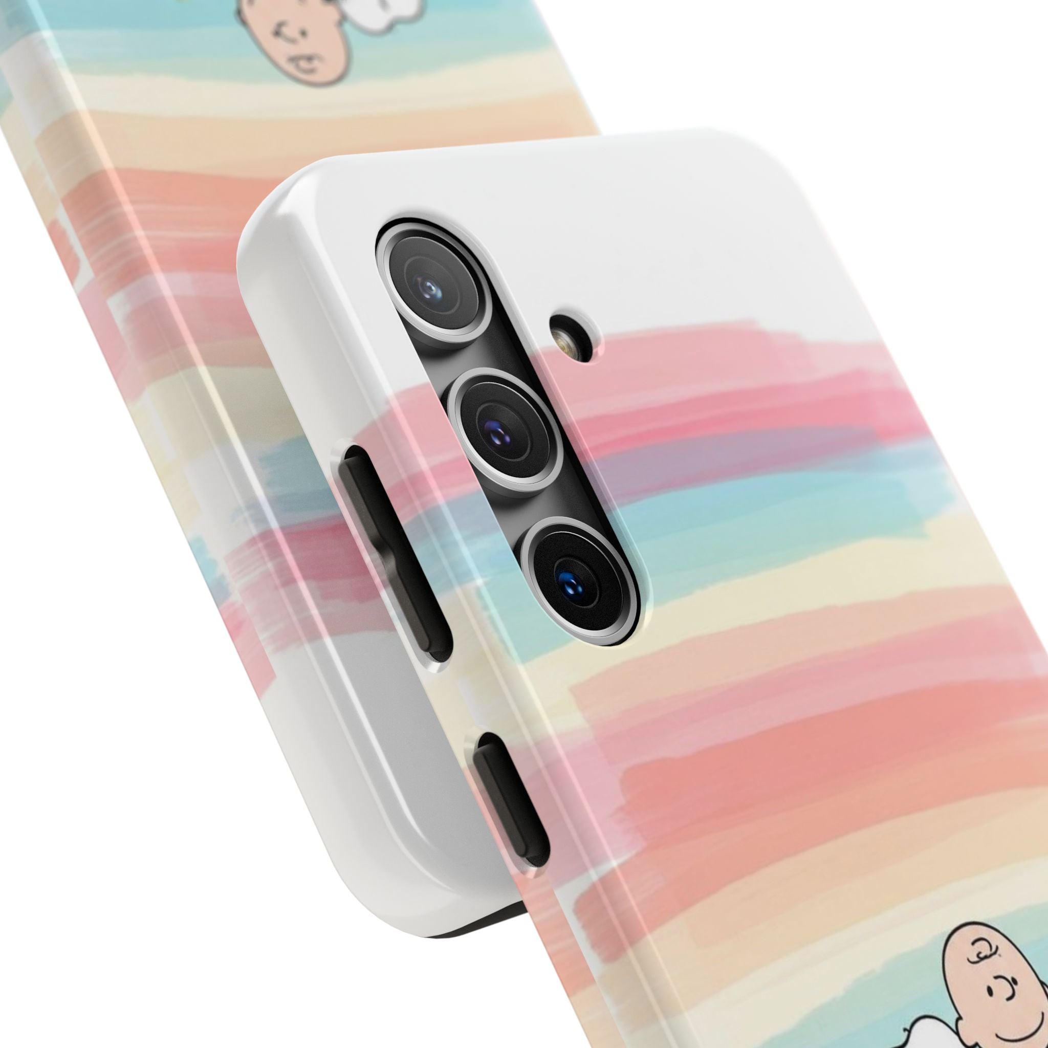 Rainbow Stripe Snoopy Phone Case