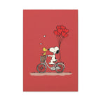 Bicycle Heart Balloons Canvas