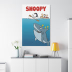 Snoopy Jaws Remake Canvas