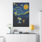 Starry Night Friends Canvas