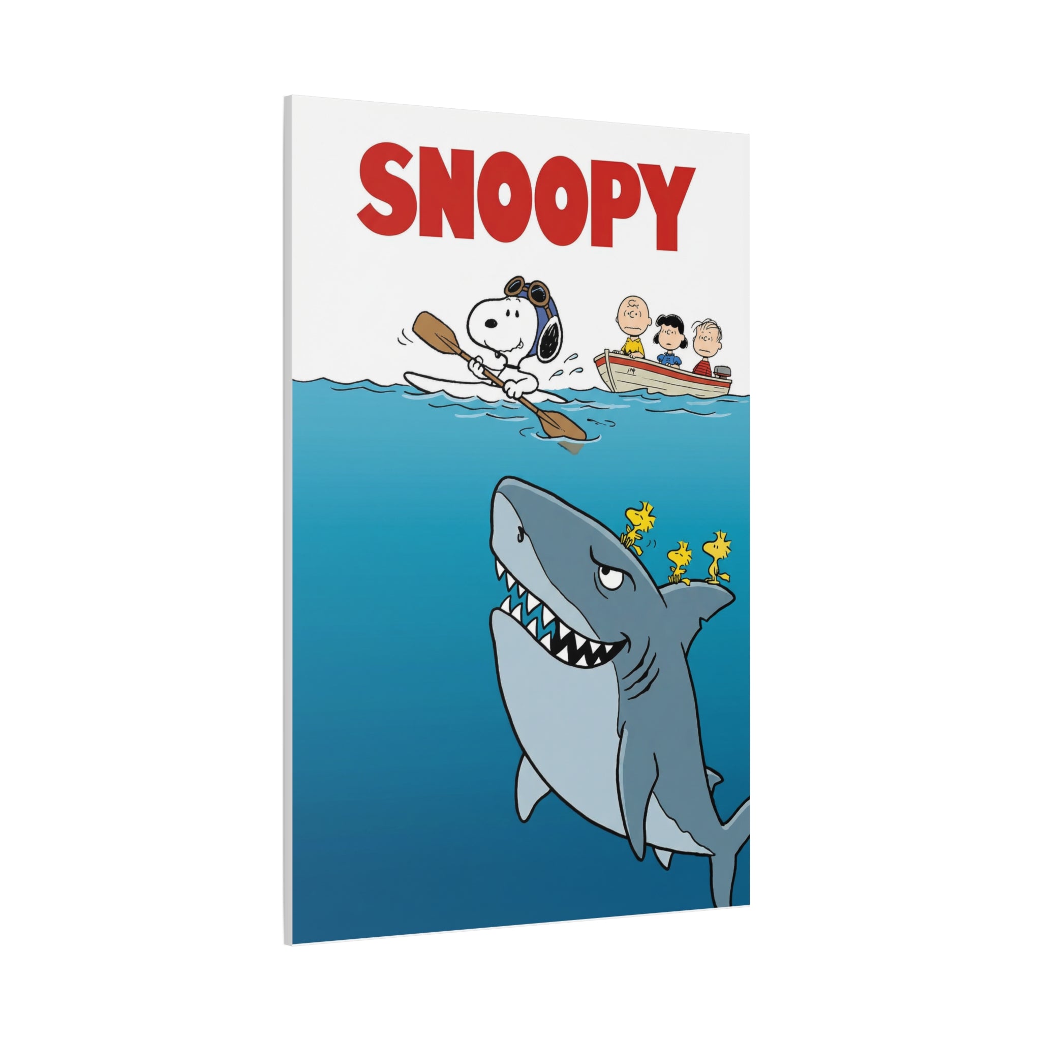 Snoopy Jaws Remake Canvas