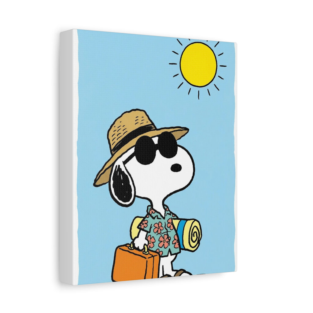 Snoopy Beach Vacation Canvas