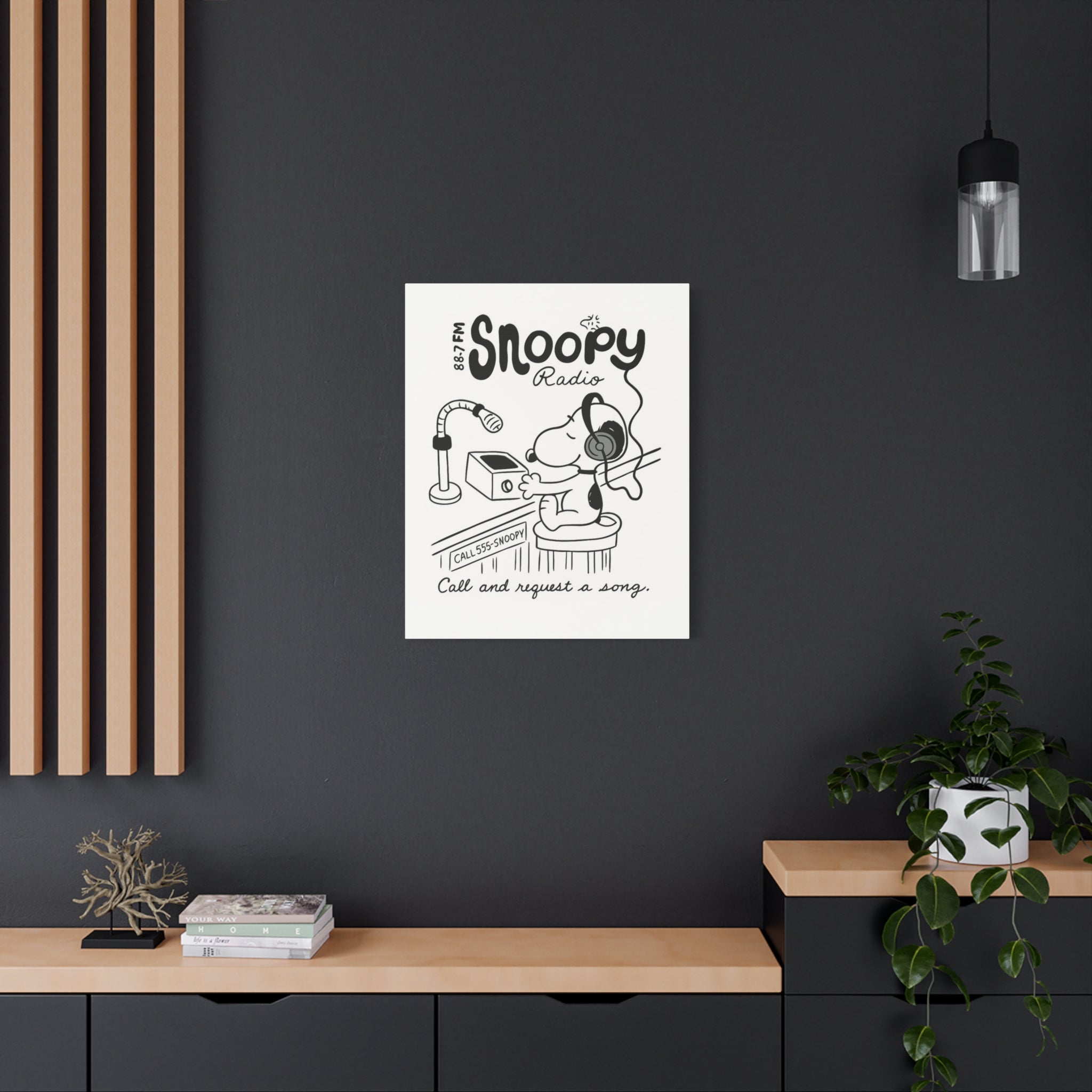 Snoopy Radio Canvas