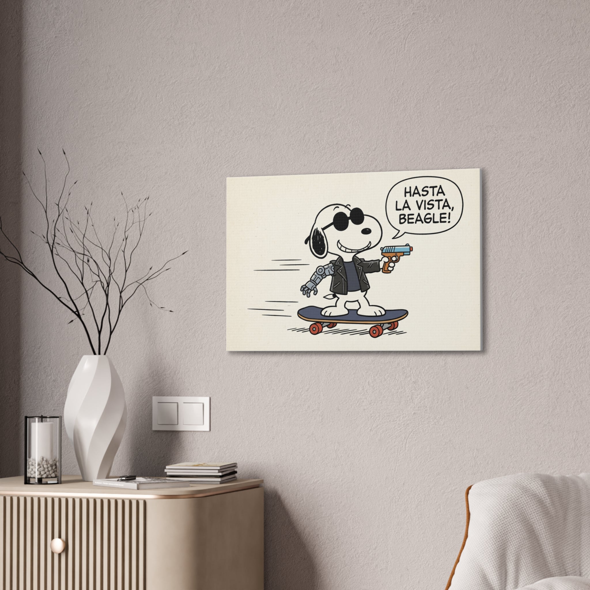 Terminator Beagle Canvas