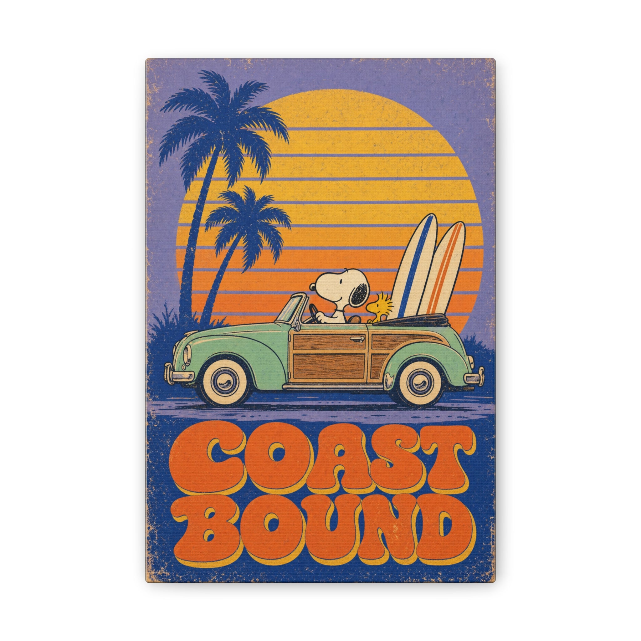 Snoopy VW Woody Canvas