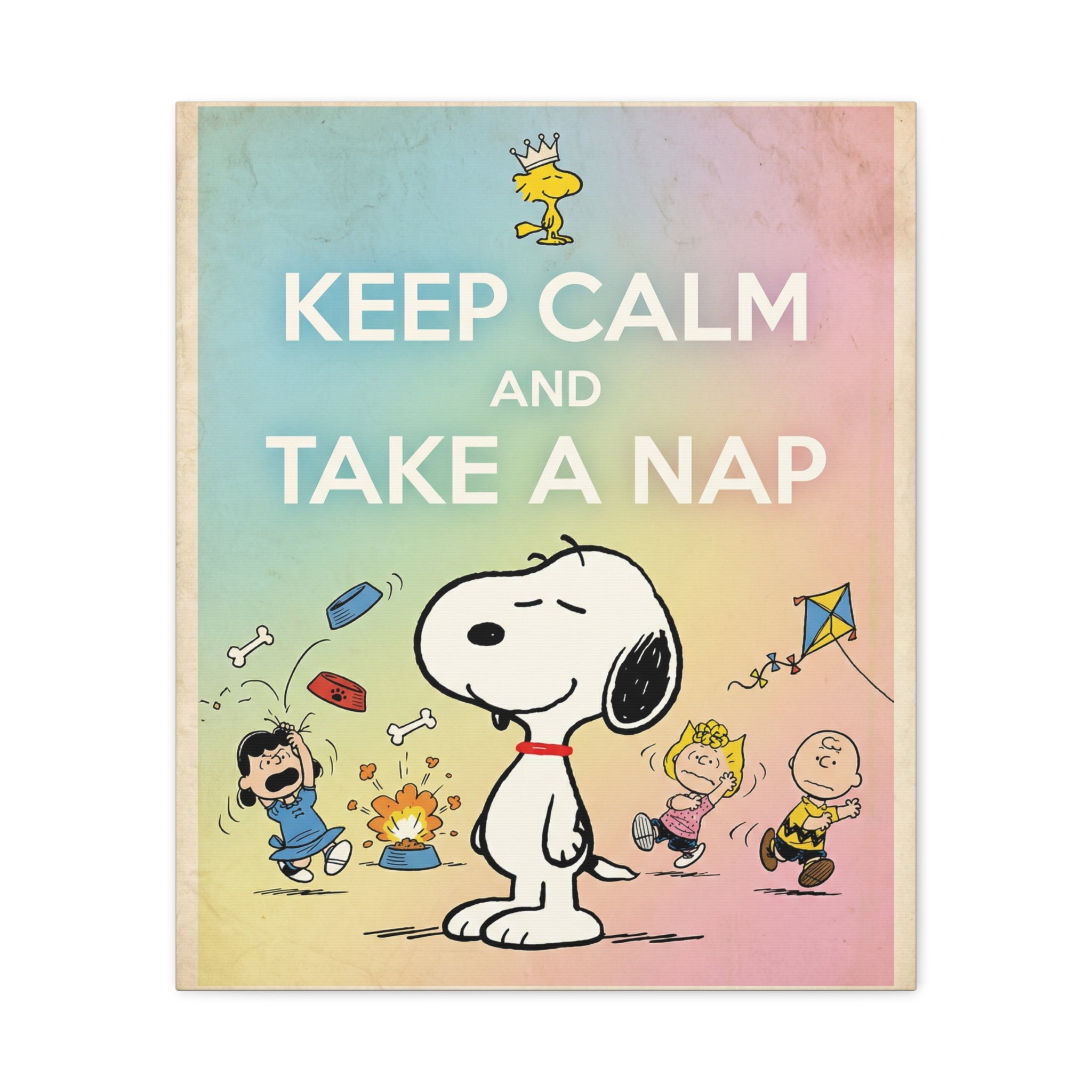 Keep Calm Nap Canvas