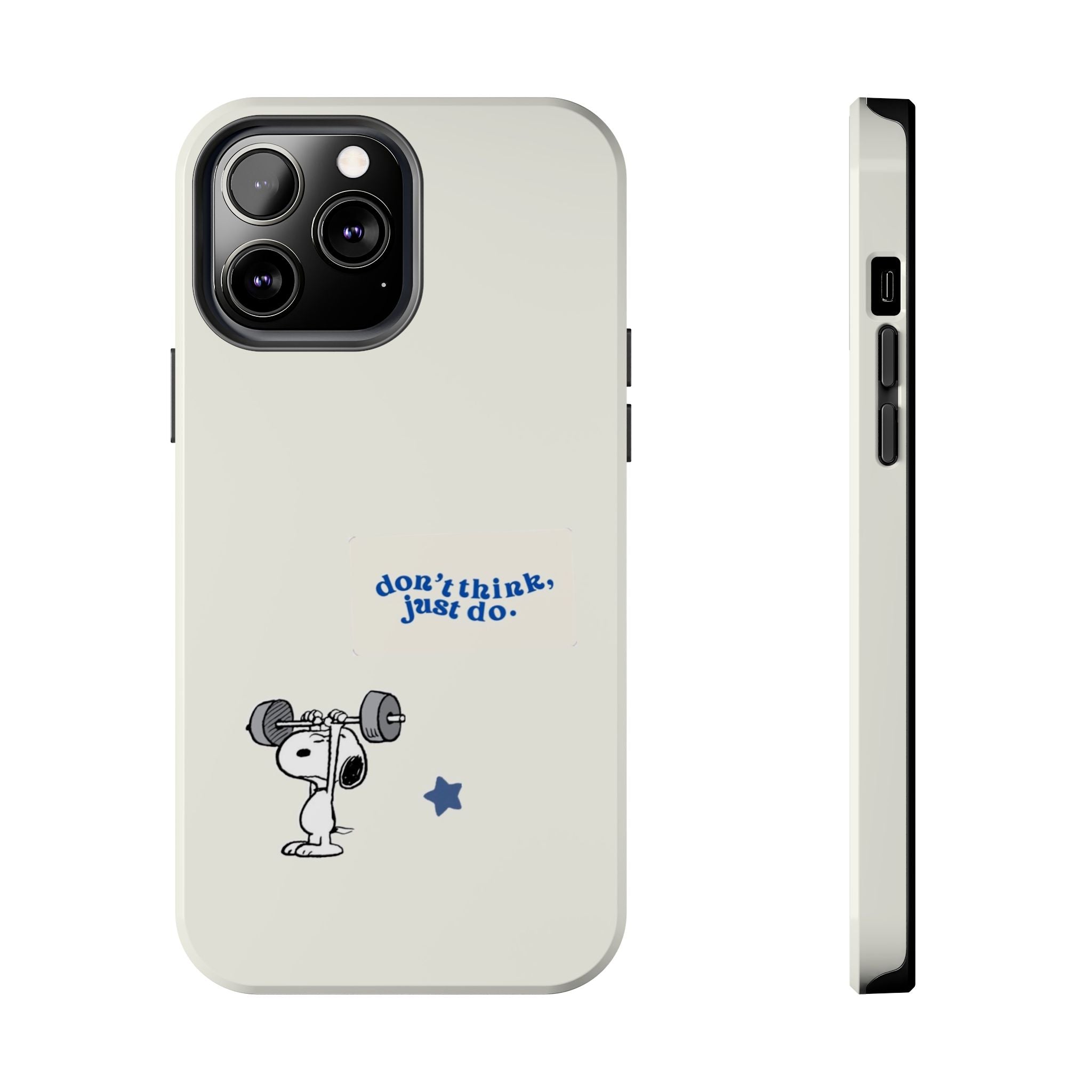 Snoopy Weightlifting Phone Case